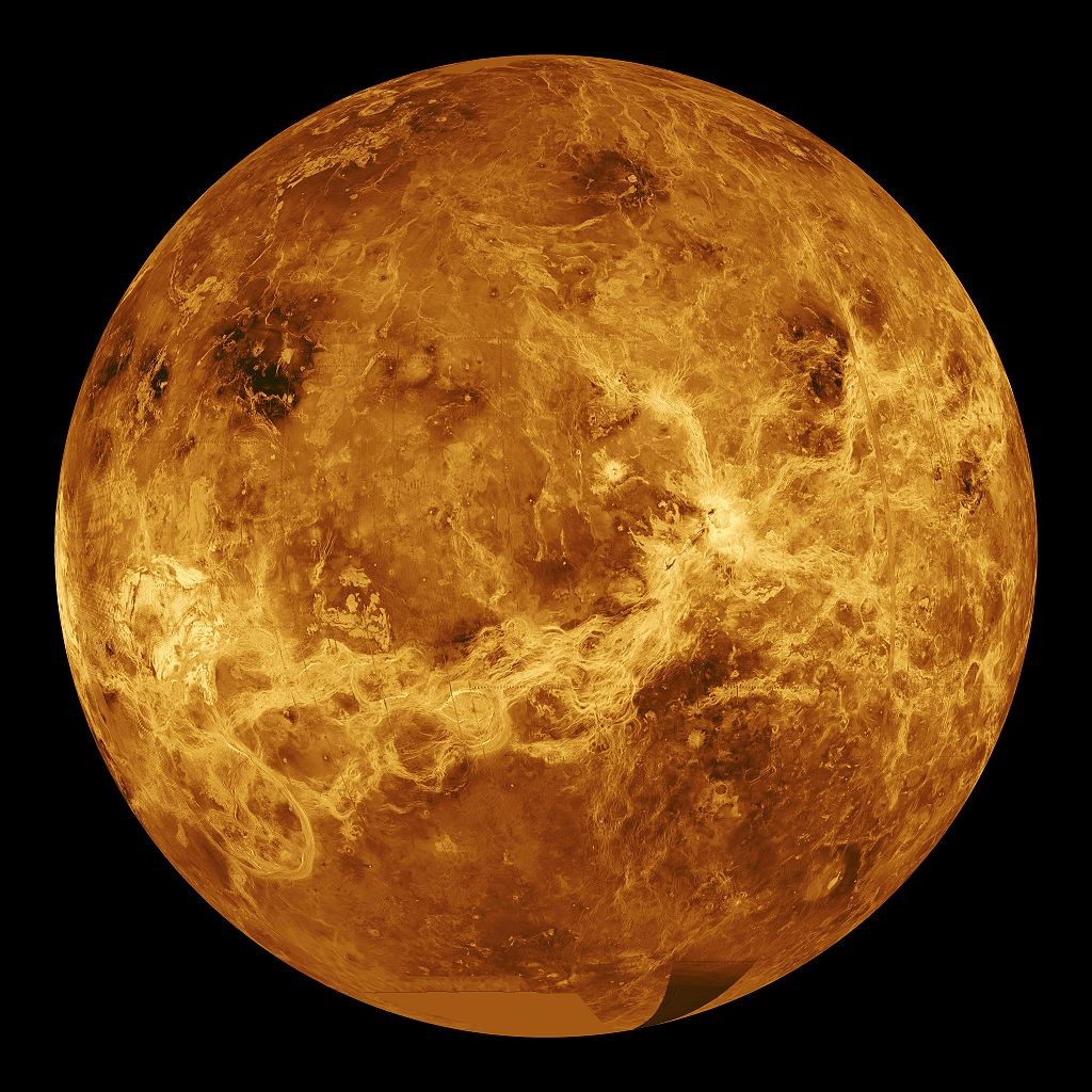 Powierzchnia Venus widziana za pomocą radaru.