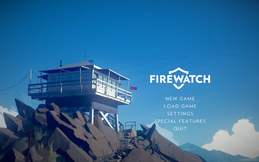 Firewatch - menu